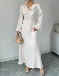 Shein Krémszínű Ruha Maxi Ruha Szatén Nyakkivágással Shein 36
