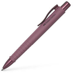 Faber-Castell Golyóstoll, 0, 7 mm, nyomógombos tolltest, bordó tolltest, FABER-CASTELL "Poly Ball Urban", kék (241119) - eztkapdki
