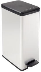 Keter Pedálos szemetes, 40 l, CURVER "Slim Bin", fekete-ezüst (213298) - eztkapdki