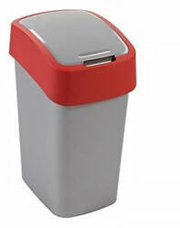 Keter Szemetes billenő fedeles CURVER Pacific Flip Bin 10l piros-ezüst (02170-547-00)