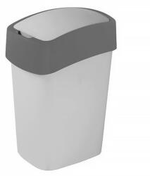 Keter Szemetes billenő fedeles CURVER Pacific Flip Bin 10l grafit-alumínium ezüst (02170-686-00)