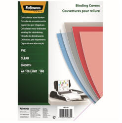 Fellowes Előlap, A4, 180mikron, FELLOWES, víztiszta, 100db/cs (5375901) - eztkapdki