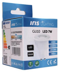 Iris Lighting GU107W4000K 7W 560lm 4000K GU10 LED fényforrás (IL-GU107W4000K) - eztkapdki