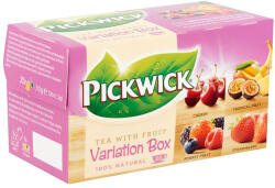 Pickwick Fekete tea, 20x1, 5 g, PICKWICK "Variációk Piros", eper, trópusi gyümölcs, erdei gyümölcs, citrom (4061438)