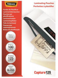 Fellowes Meleglamináló fólia, 125 mikron, 75x105 mm, fényes, 100 db, FELLOWES (5306901) - eztkapdki