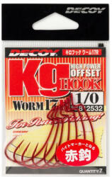 Decoy OFFSET HOROG DECOY WORM 17R KG 2/0 Blood Red (812549) - fishingoutlet