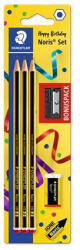STAEDTLER Grafitceruza, HB, hatszögletű, hegyezővel és radírral, STAEDTLER "Noris", 5db/bliszt (120 SBK3P1)