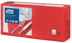 Tork Szalvéta, 1/4 hajtogatott, 3 rétegű, 32, 5x32, 8 cm, Advanced, TORK "Soft Lunch", vörös (477861)