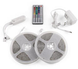 Avide LED szalag, 2x5m, 300 LED, 22W, RGB, AVIDE (ALSB5050RGBTUYA44-10M)