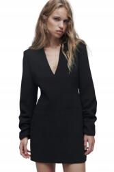 ZARA Ruha Zara blézer V-nyakkivágással fekete méret M (8847/878/800)