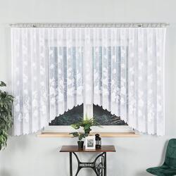 Markizeta Bożena Készre varrott jacquard függöny 500x160cm, fehér színű (023025/000/001/160500/1)