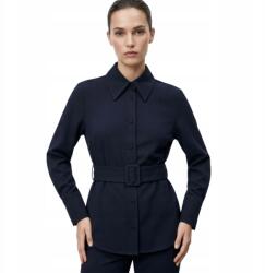 ZARA Elegáns Zara női ing sötétkék derékpánttal méret Xs (4043/274/401)