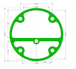 Barracuda Garnitura cap compresor piston 95mm