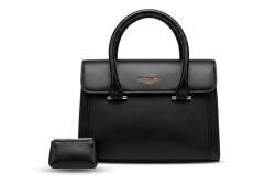 Pantaloni Chic Geantă Dama Crossbody Neagră Piele Ecologică - Eleganță & Practic