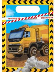 Procos Pungă cadou petrecere - Vehicule de construcții 6 buc