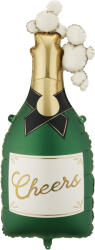PartyDeco Balon din folie - Șampanie Cheers 34 x 93 cm