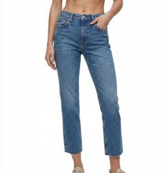 ZARA Slim Fit női farmernadrág magas derékkal és strasszokkal Cropped Leg r 42 (2553/059/400)