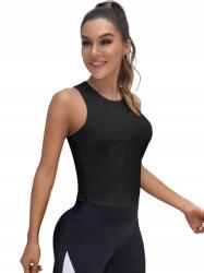 Shein Női Sport Felső Fekete Sima 38 1ED (36989736)