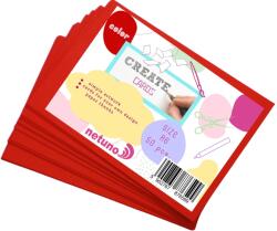  Hârtie decorativă netedă bristol roșu pachet 50A6