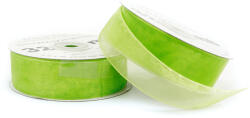  25mm WO9078 Panglică de sifon măr verde 32mb