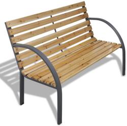 Strend Pro Banca de gradina, lemn, structura metal, 123x54x77 cm, Everild (802029) - edanco