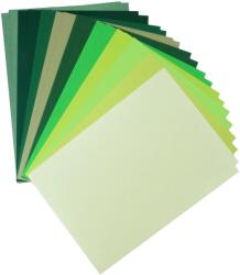  Set de hârtii decorative colorate verzi pachet 20A5