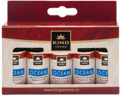 KINGAROMA Pachet 5 x Ulei Parfumat Aromaterapie OCEAN, KING Aroma , Set Rezerva pentru Prospetime Marina, Libertate E i Revigorare