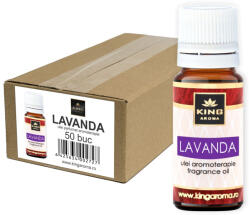 KINGAROMA Pachet 50 uleiuri parfumate aromaterapie Lavanda, KING Aroma, 10 ml