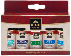 KINGAROMA Pachet 5 uleiuri parfumate aromaterapie, RELAX, King Aroma, Antistres Purificare