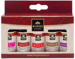 KINGAROMA Pachet 5 Uleiuri Parfumate Aromaterapie - Editie Speciala SWEET, KING Aroma