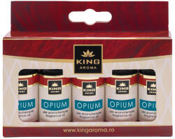 KINGAROMA Pachet 5 x Ulei Parfumat Aromaterapie OPIUM, KING Aroma , Set Rezerva pentru Mister, Eleganta E i Atmosfera de Lux
