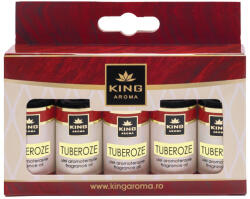 KINGAROMA Pachet 5 x Ulei Parfumat Aromaterapie TUBEROZE, KING Aroma , Set Rezerva pentru Senzualitate, Opulenta Florala si Eleganta
