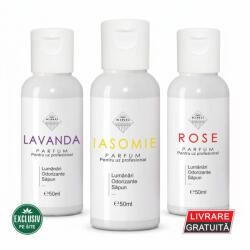KING Aroma Pachet 3 Parfumuri Concentrate Florale pentru Lumanari , Lavanda, Iasomie Rose KING Aroma