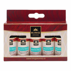 KINGAROMA Pachet 5 x Ulei Parfumat Aromaterapie ANTISTRES, KING Aroma , Set Rezerva pentru Calm, Echilibru E i Relaxare Mentala