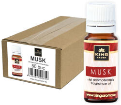 KINGAROMA Pachet 50 uleiuri parfumate aromaterapie Musk, KING Aroma, 10 ml