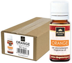 KINGAROMA Pachet 50 uleiuri parfumate aromaterapie Orange, KING Aroma, 10 ml