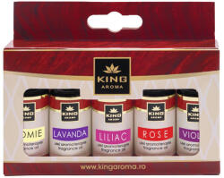 KINGAROMA Pachet 5 uleiuri parfumate aromaterapie, FLORAL, Kingaroma , Eleganta Clasica, Relaxare E i Prospetime de Gradina