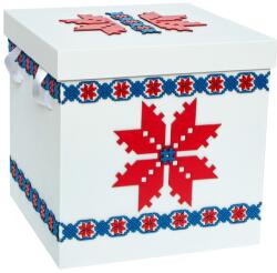 KING Aroma Cutie Dar Nunta Botez Traditionala KING Aroma, Handmade, Decor Traditional, Fanta Ascunsa, Manere Satin
