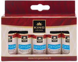 KINGAROMA Pachet 5 x Ulei Parfumat Aromaterapie OXYGEN, KING Aroma , Set Rezerva pentru Prospetime Absoluta, Claritate E i Aer Curat