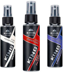 KING Aroma Pachet 3 Odorizante Auto Spray LADY BLOOM , Happy, Red Passion, Lavanda , 3 x 50 ml , King Aroma