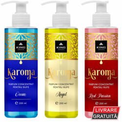 KAROMA Pachet 3 Parfumuri concentrate pentru rufe KAROMA - Ocean, Angel, Red Passion