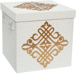 KING Aroma Cutie Dar Nunta Botez Universala KING Aroma, MDF 30 cm, Capac cu Fanta Ascunsa, Design Elegant, Serii Limitate