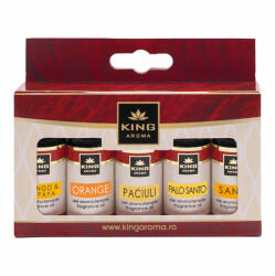 KINGAROMA Pachet 5 uleiuri parfumate aromaterapie, EXOTIC, Kingaroma, Santal Palo Santo