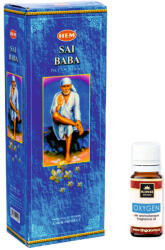 HEM Pachet Promo: 120 Betisoare Parfumate HEM Sai Baba + Ulei Aromaterapie Oxygen KING Aroma, 10ml