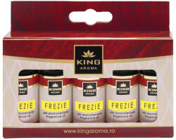 KINGAROMA Pachet 5 x Ulei Parfumat Aromaterapie FREZIE, KING Aroma , Set Rezerva pentru Prospetime Florala, Optimism si Finete