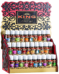 KINGAROMA Pachet 100 uleiuri aromaterapie 10 ml + stand expo , set retail, display, revanzare King Aroma