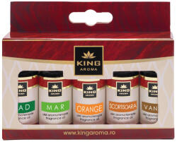 KINGAROMA Pachet 5 Uleiuri Parfumate Aromaterapie - Editie Speciala CRACIUN, KING Aroma