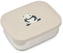 LIEWOOD Uzsonnás doboz Arthur Panda / Sandy / dark grey - LWD-190 (LWD-190)
