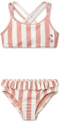 LIEWOOD Belle csíkos kétrészes fürdőruha Coral blush 98-116 (LWD-158)