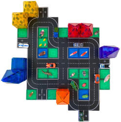 Learn and Grow Toys Kártyák mágneses építőjátékokhoz utak 40 db - TLK-004 (TLK-004)